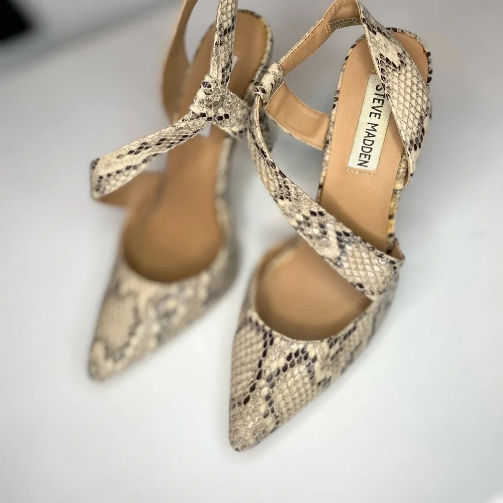 Steve Madden snake print heels - Picture 3 of 3